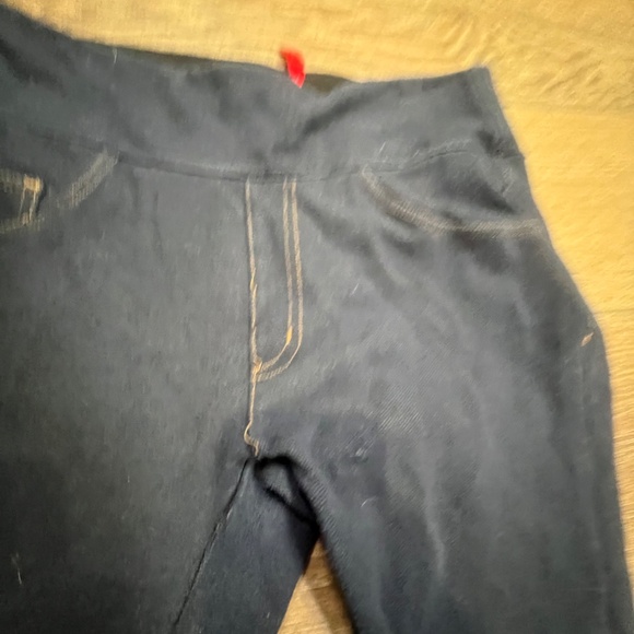 Spanx Jean-is Leggings, Size Medium, Dark Indigo - Picture 2 of 11